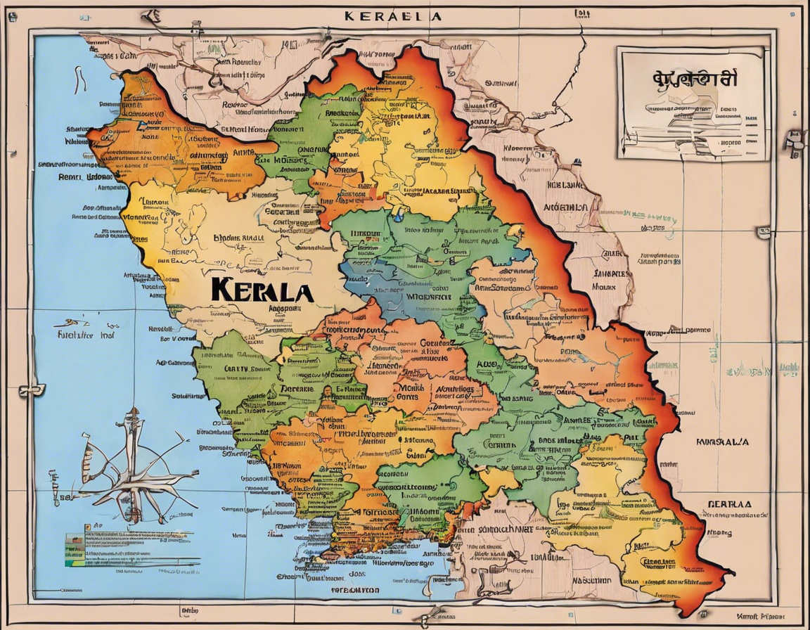 Exploring Kerala: A Detailed Map Guide.